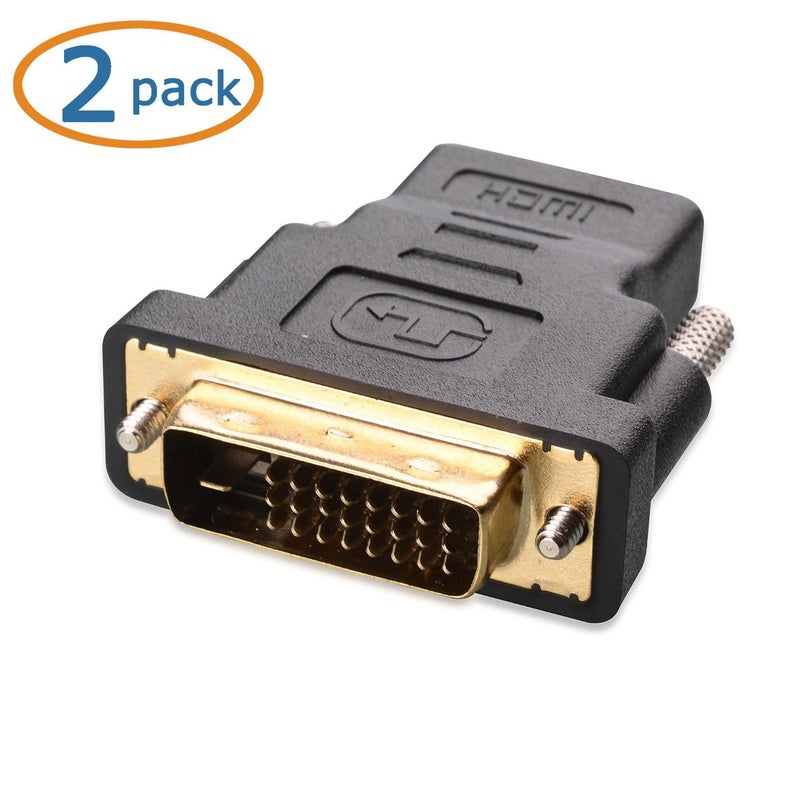 Cable Matters 2-Pack HDMI to DVI Adapter (DVI to HDMI Adapter) - Image 2